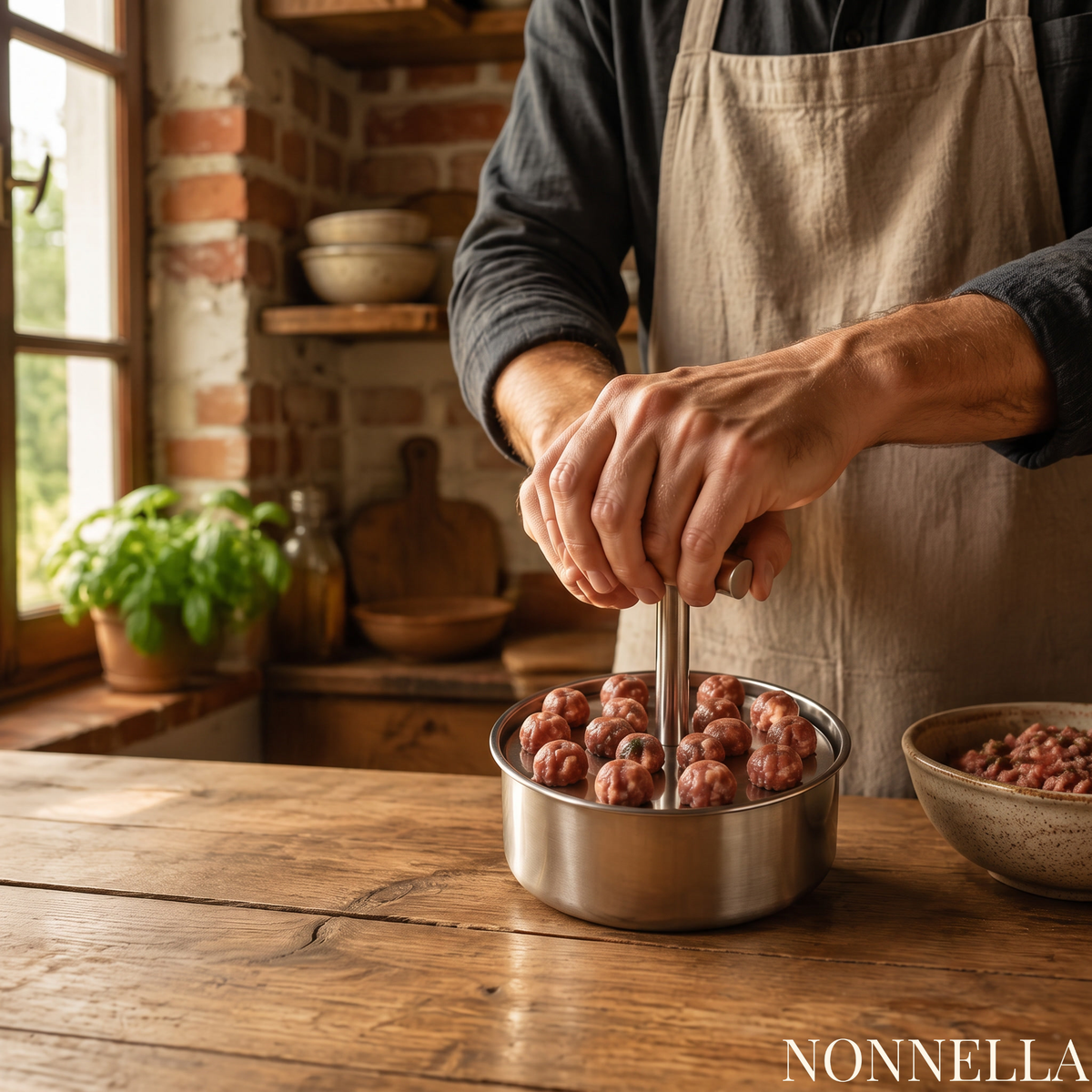 Nonnella™ Stainless Steel Meatball Maker Set